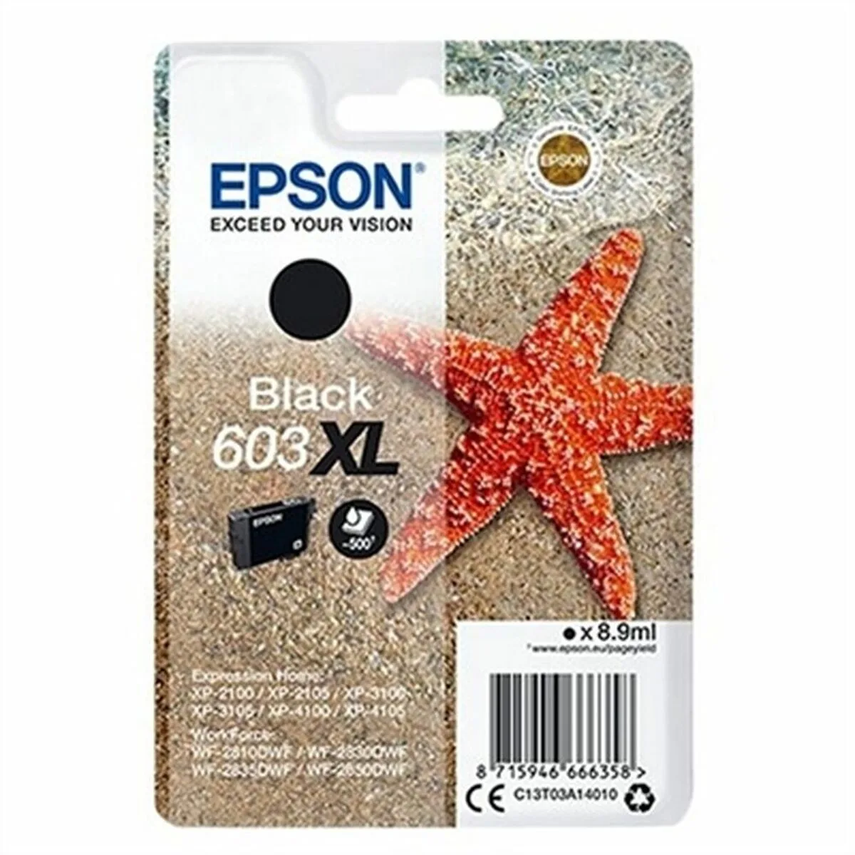 CARTUCHO DE TINTA ORIGINAL EPSON 603XL NEGRO