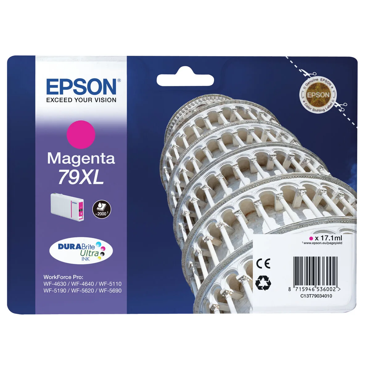 CARTUCHO DE TINTA ORIGINAL EPSON 79XL MAGENTA