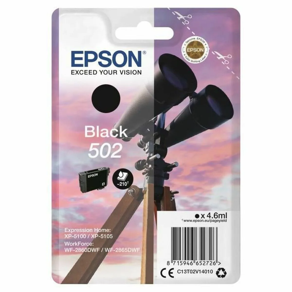 CARTUCHO DE TINTA ORIGINAL EPSON C13T02V14020