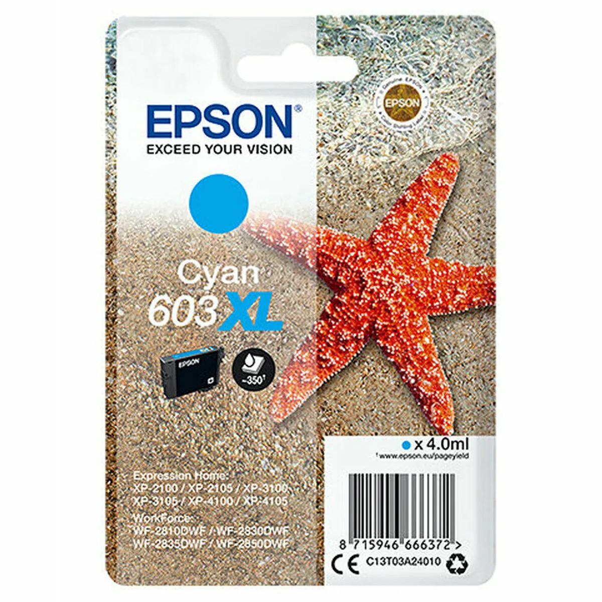 CARTUCHO DE TINTA ORIGINAL EPSON C13T03A24020