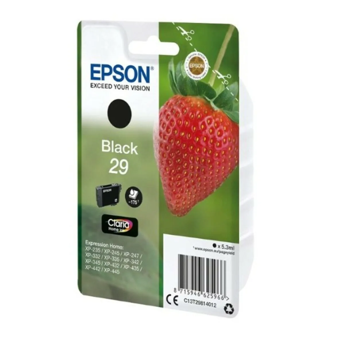 CARTUCHO DE TINTA ORIGINAL EPSON C13T29814022 NEGRO