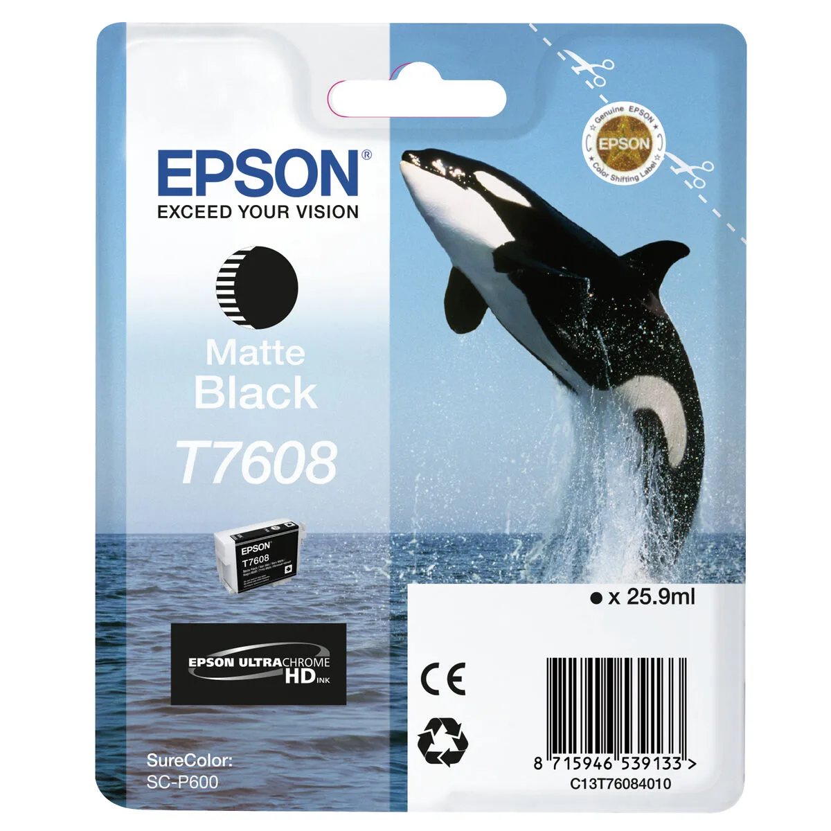 CARTUCHO DE TINTA ORIGINAL EPSON C13T76084N10 MULTICOLOR NEGRO MATE