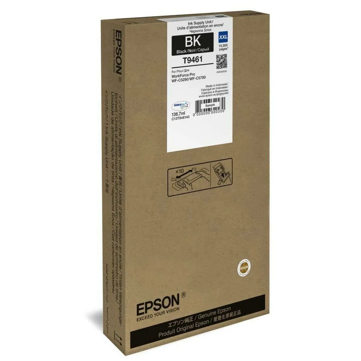 CARTUCHO DE TINTA ORIGINAL EPSON C13T946140 NEGRO