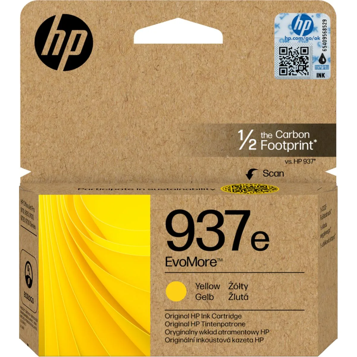 CARTUCHO DE TINTA ORIGINAL HP 4S6W8NE AMARILLO