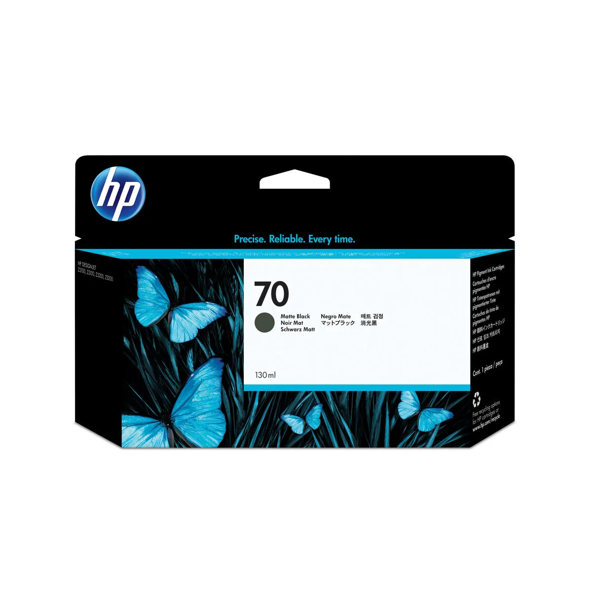 CARTUCHO DE TINTA ORIGINAL HP FANP1003LD NEGRO NEGRO MATE