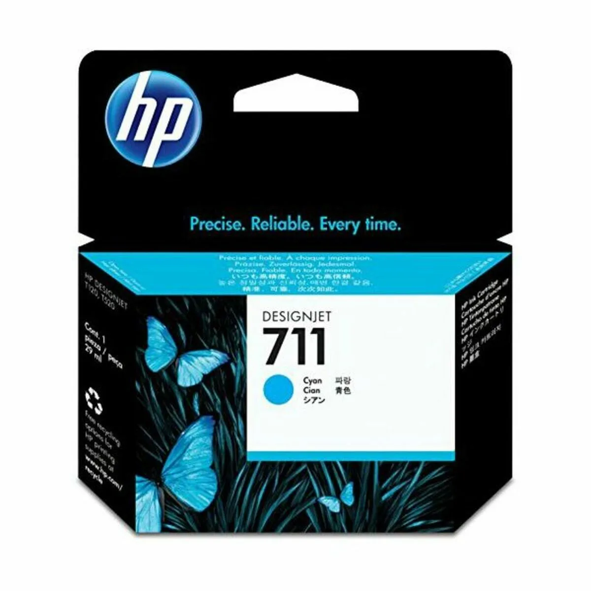 CARTUCHO DE TINTA ORIGINAL HP HP 711 CIAN
