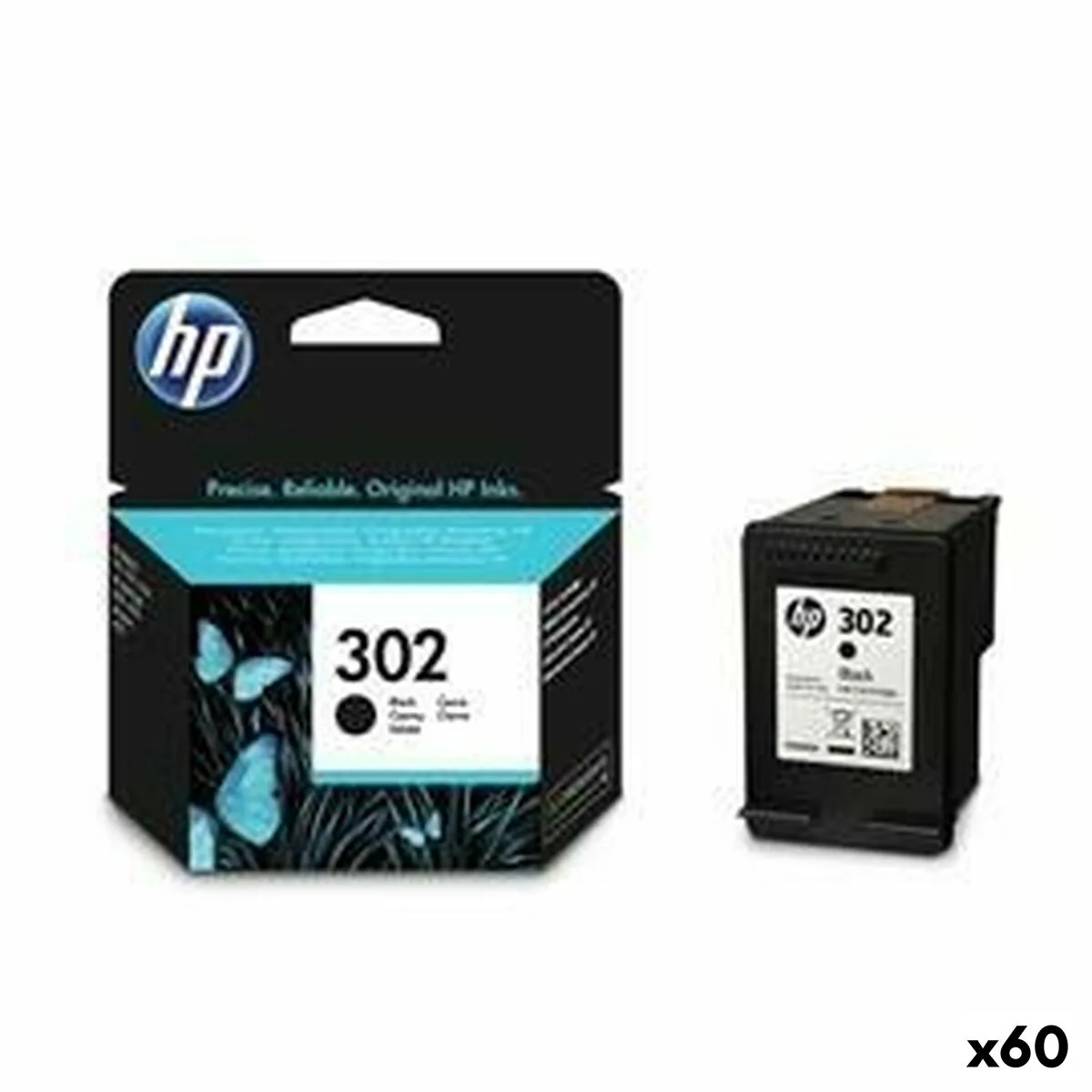CARTUCHO DE TINTA ORIGINAL HP OFFICEJET 3830 Nº 302 NEGRO (60 UNIDADES)