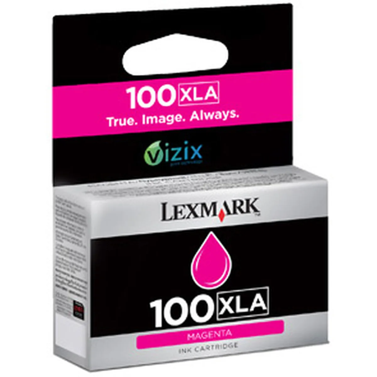 CARTUCHO DE TINTA ORIGINAL LEXMARK 100 XLA NEGRO MAGENTA