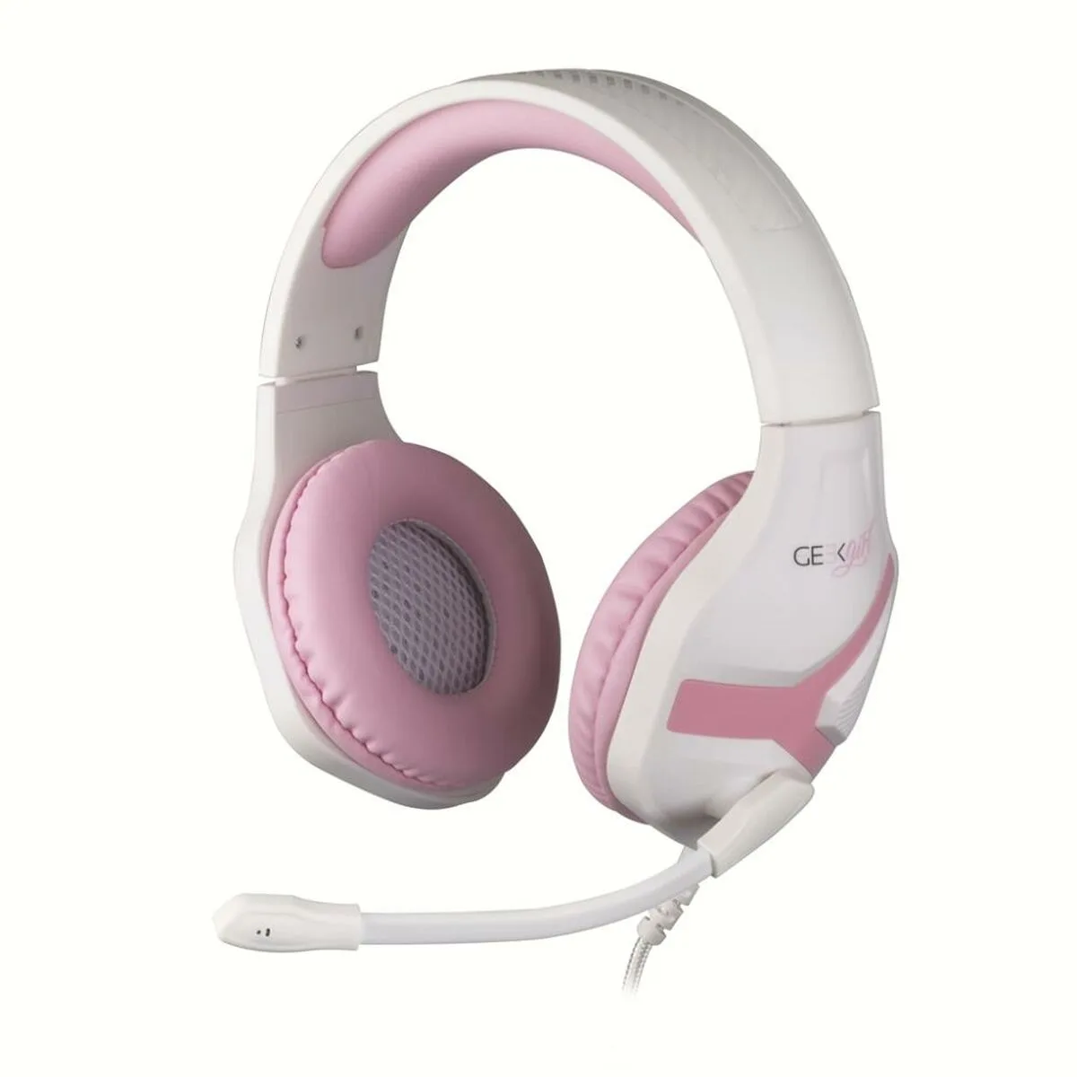 AURICULARES CON MICRÓFONO KONIX KX GK GIRL CRYSTAL BLANCO (1 UNIDAD)