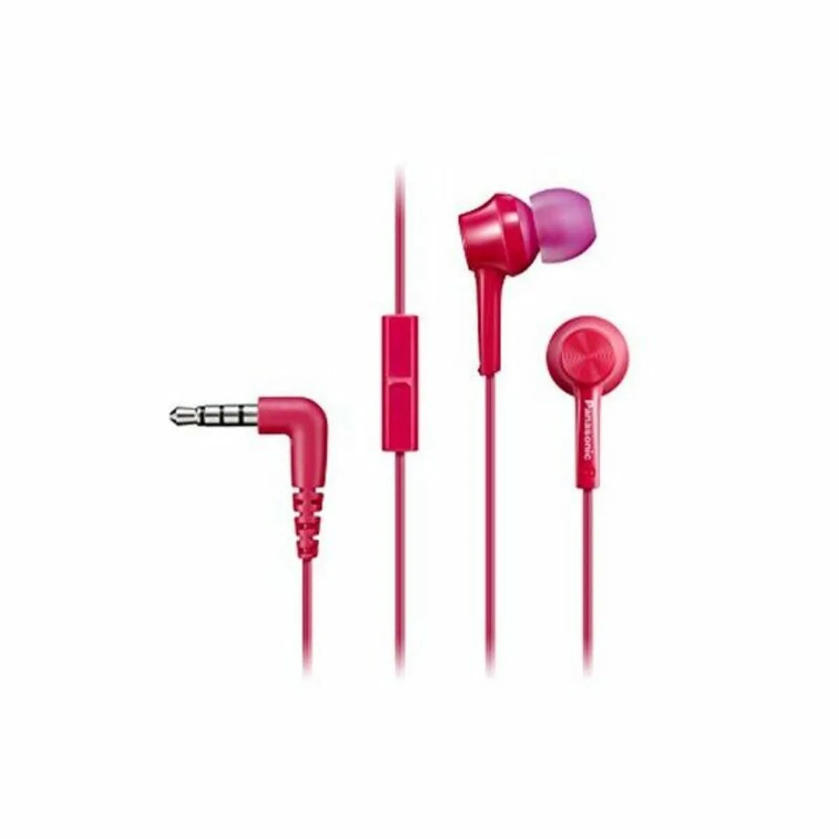AURICULARES CON MICRÓFONO PANASONIC RPTCM105 PK IN-EAR ROSA (1 UNIDAD)