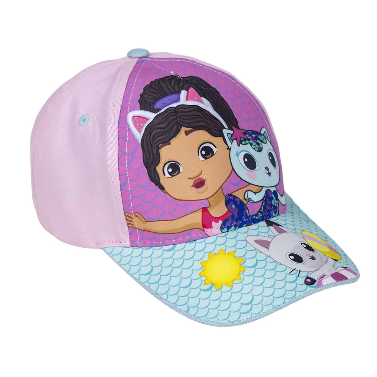 GORRA INFANTIL GABBY'S DOLLHOUSE TURQUESA (51 CM)