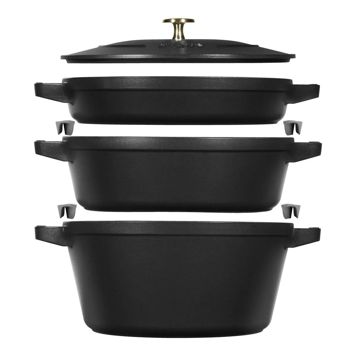 CAZUELA ZWILLING LA COCOTTE NEGRO HIERRO FUNDIDO 1 PIEZA Ø 24 CM 1 KG 4,2 L (1 UNIDAD)