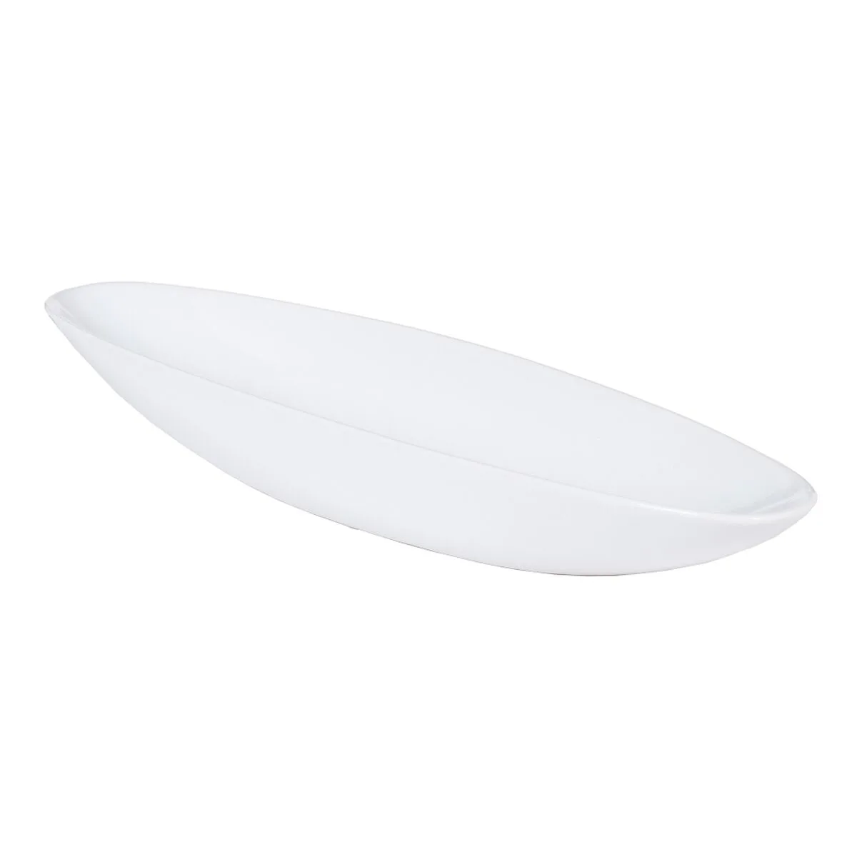 CENTRO DE MESA BLANCO CERÁMICA 39,5 X 10,5 X 5 CM