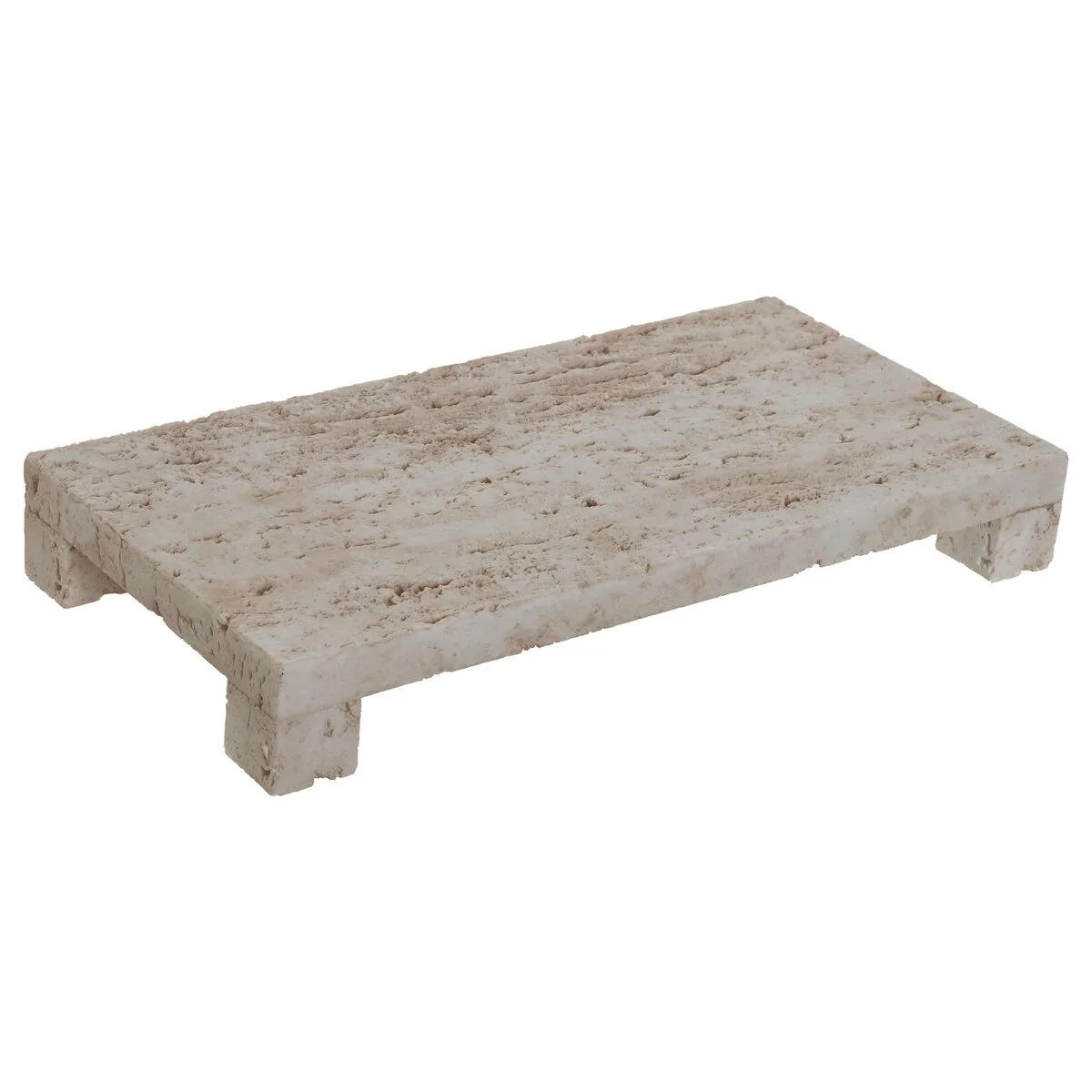CENTRO DE MESA HOME ESPRIT BEIGE RESINA 34 X 17 X 4 CM