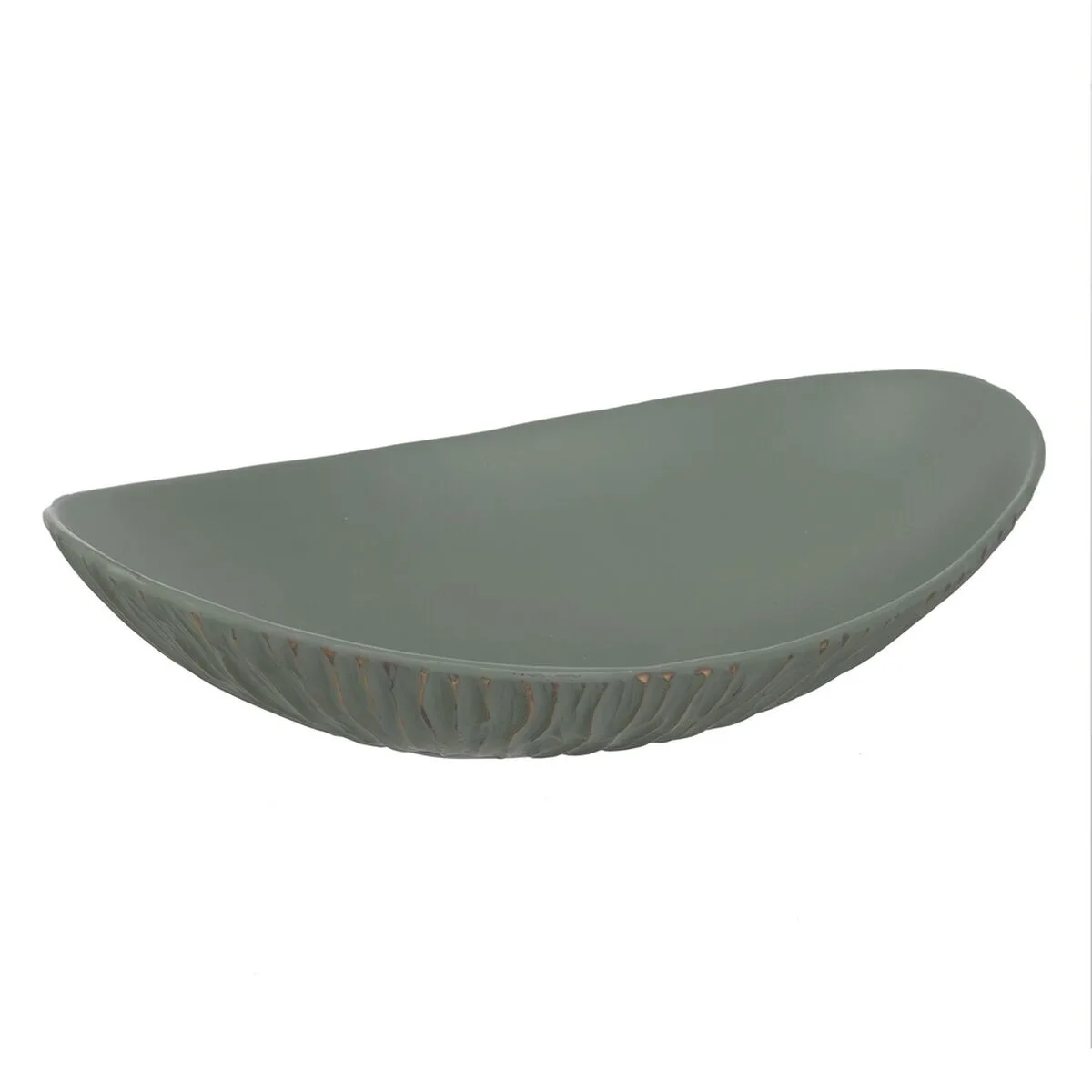 CENTRO DE MESA VERDE DORADO POLIRESINA 35,3 X 22,5 X 8,5 CM