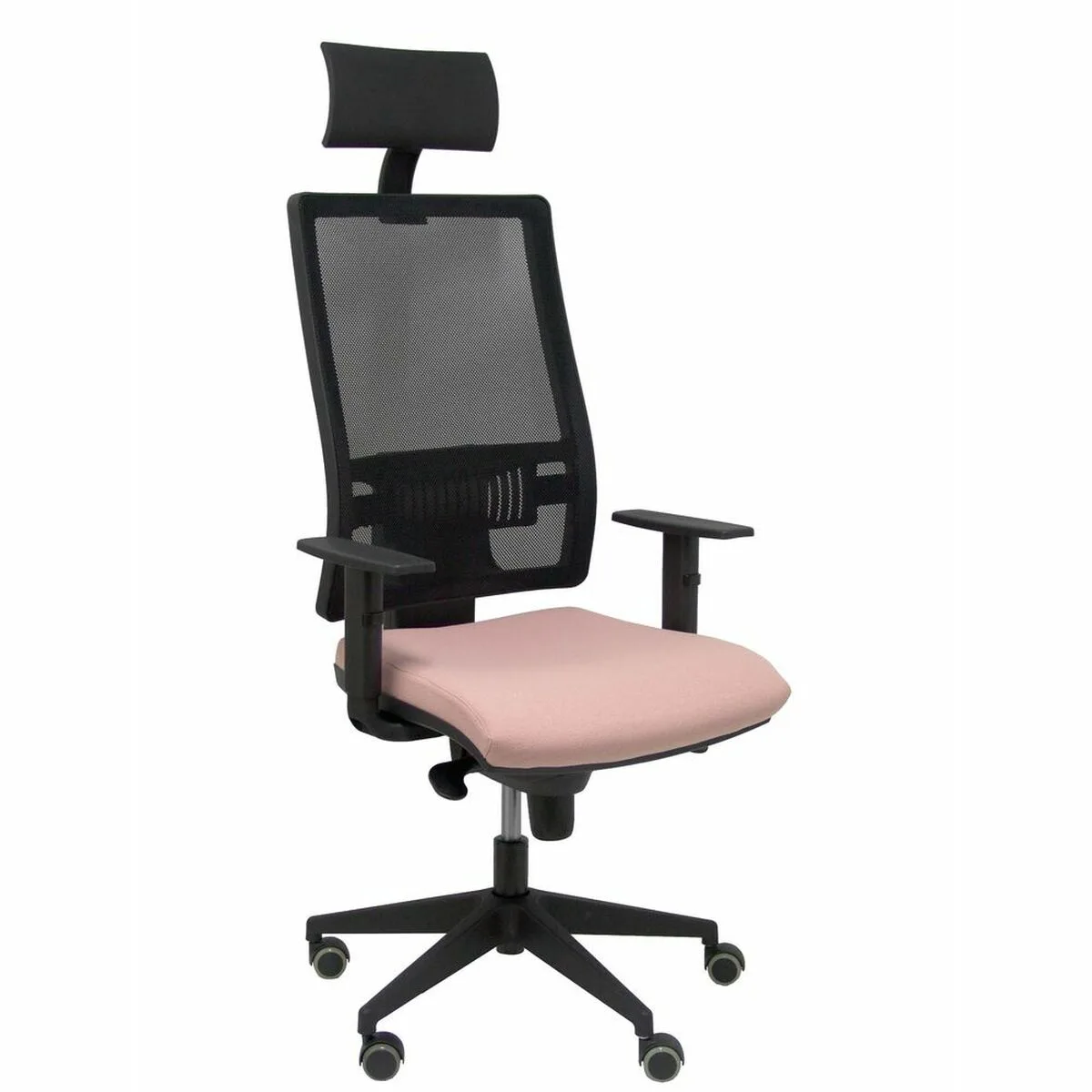 SILLA DE OFICINA CON CABECERO HORNA BALI PIQUERAS Y CRESPO BALI710 ROSA ROSA CLARO