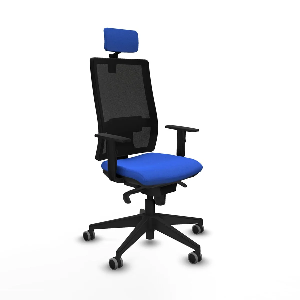 SILLA DE OFICINA CON CABECERO HORNA PIQUERAS Y CRESPO 1D066G2 AZUL