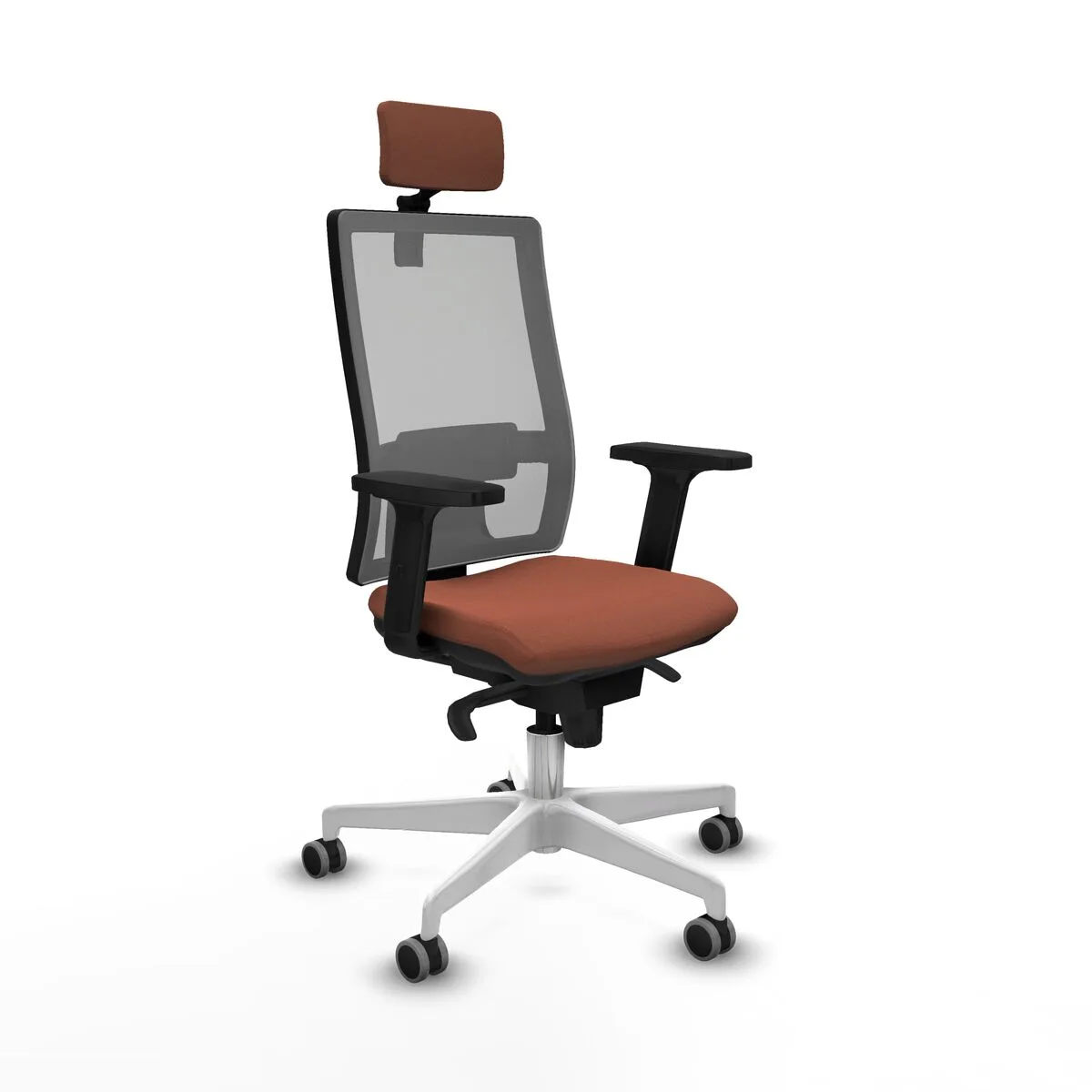 SILLA DE OFICINA CON CABECERO HORNA PIQUERAS Y CRESPO 2D026G2 MARRÓN