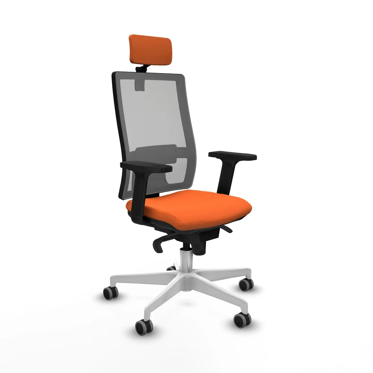 SILLA DE OFICINA CON CABECERO HORNA PIQUERAS Y CRESPO 2D026G2 NARANJA