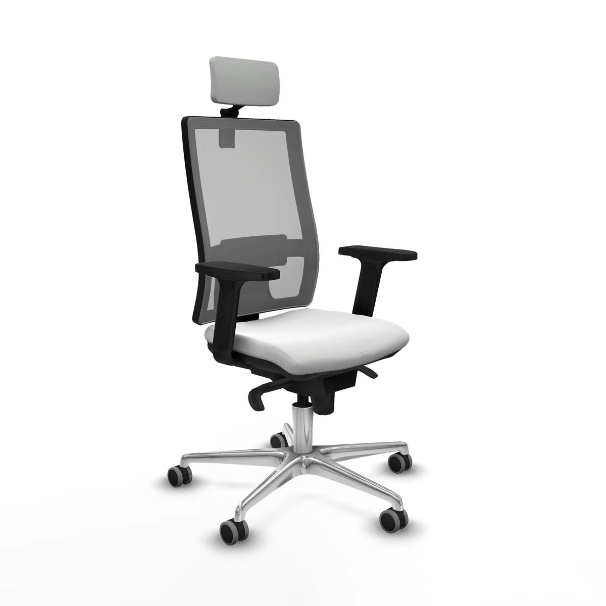 SILLA DE OFICINA CON CABECERO HORNA PIQUERAS Y CRESPO 2D086G2 BLANCO