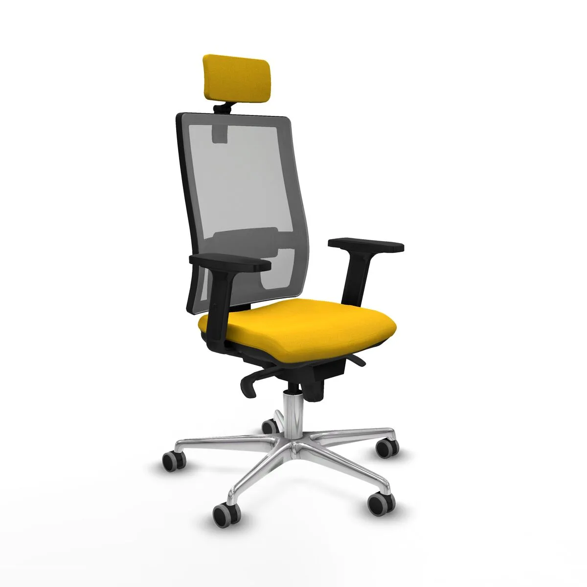 SILLA DE OFICINA CON CABECERO HORNA PIQUERAS Y CRESPO 2D086G2 AMARILLO