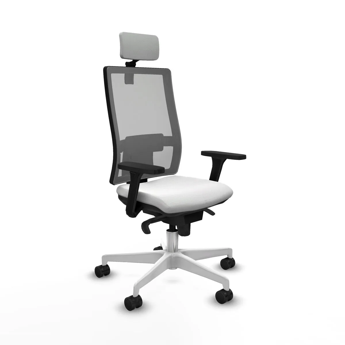 SILLA DE OFICINA CON CABECERO HORNA PIQUERAS Y CRESPO 3D026N2 BLANCO