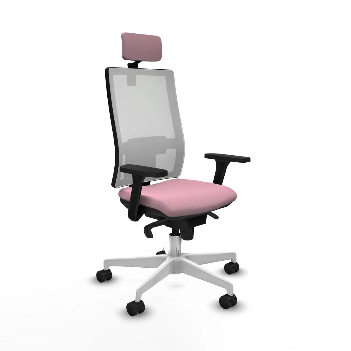 SILLA DE OFICINA CON CABECERO HORNA PIQUERAS Y CRESPO 3D026N2 ROSA