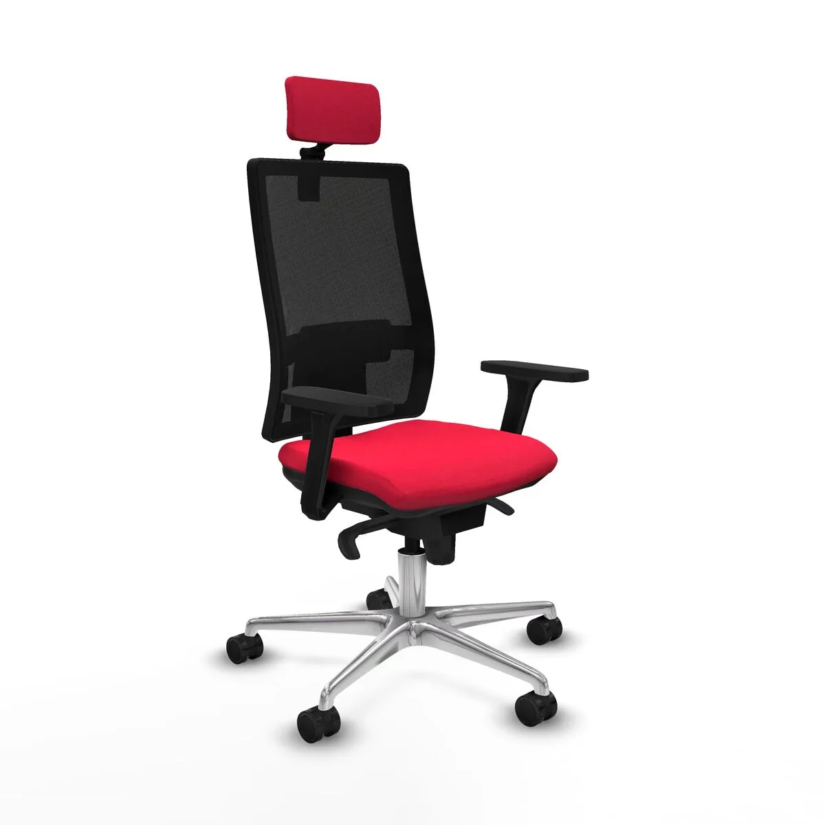 SILLA DE OFICINA CON CABECERO HORNA PIQUERAS Y CRESPO 3D086N2 ROJO