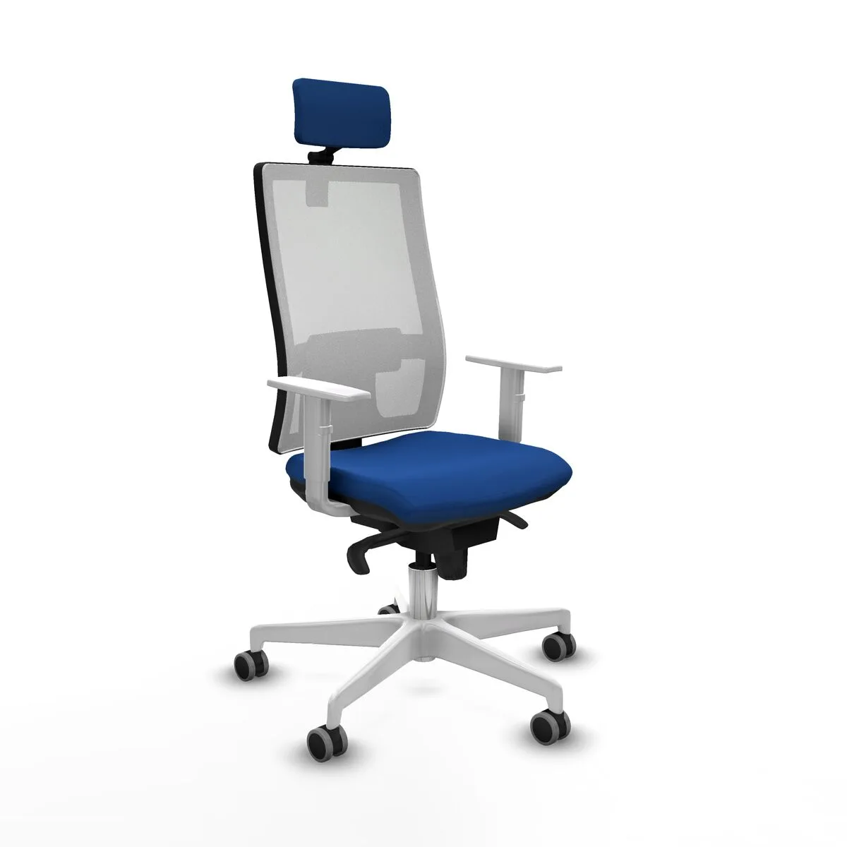 SILLA DE OFICINA CON CABECERO HORNA PIQUERAS Y CRESPO 4B026G2 AZUL