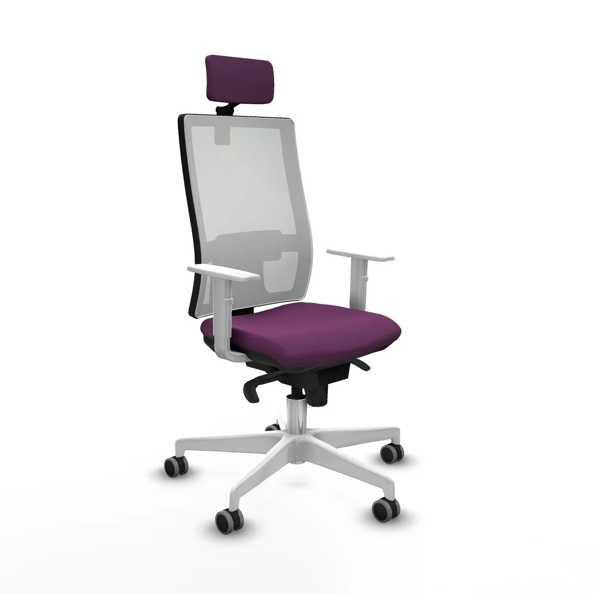 SILLA DE OFICINA CON CABECERO HORNA PIQUERAS Y CRESPO 4B026G2 MORADO