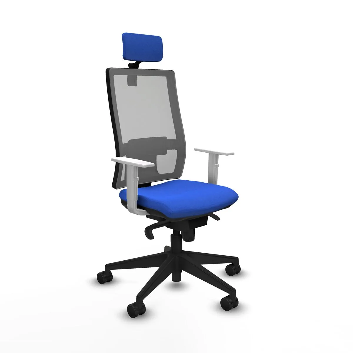 SILLA DE OFICINA CON CABECERO HORNA PIQUERAS Y CRESPO 4B066N2 AZUL