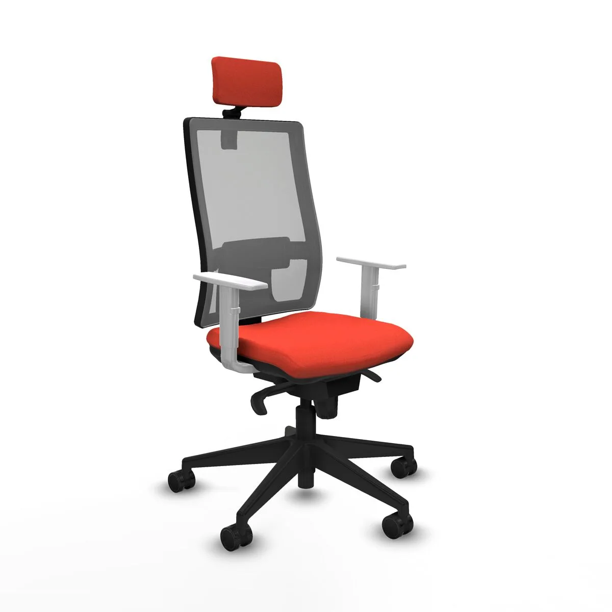 SILLA DE OFICINA CON CABECERO HORNA PIQUERAS Y CRESPO 4B066N2 NARANJA OSCURO