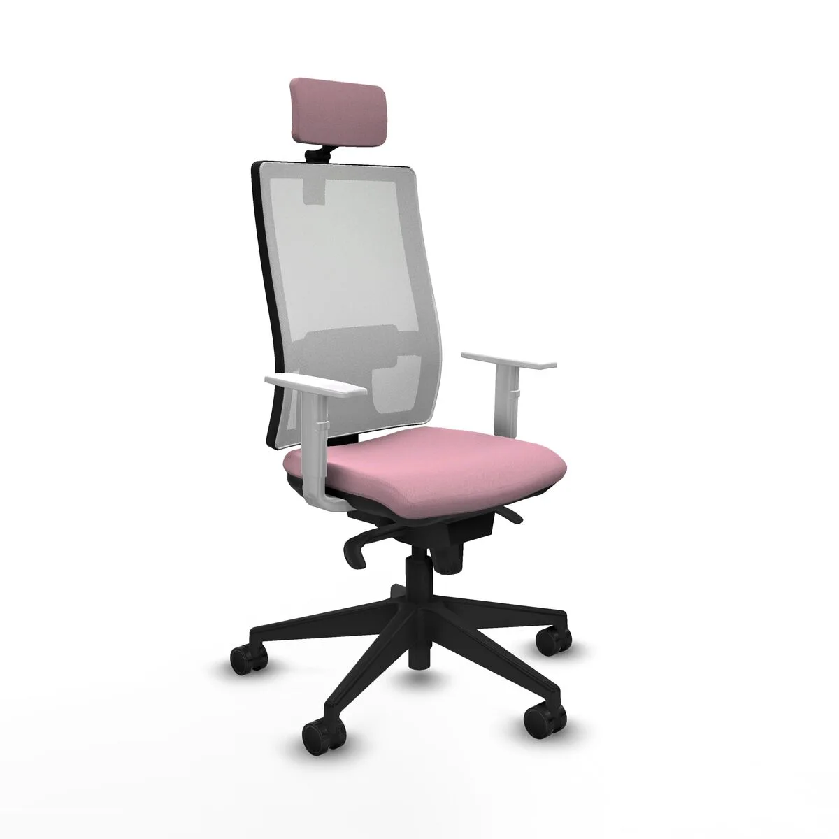 SILLA DE OFICINA CON CABECERO HORNA PIQUERAS Y CRESPO 4B066N2 ROSA