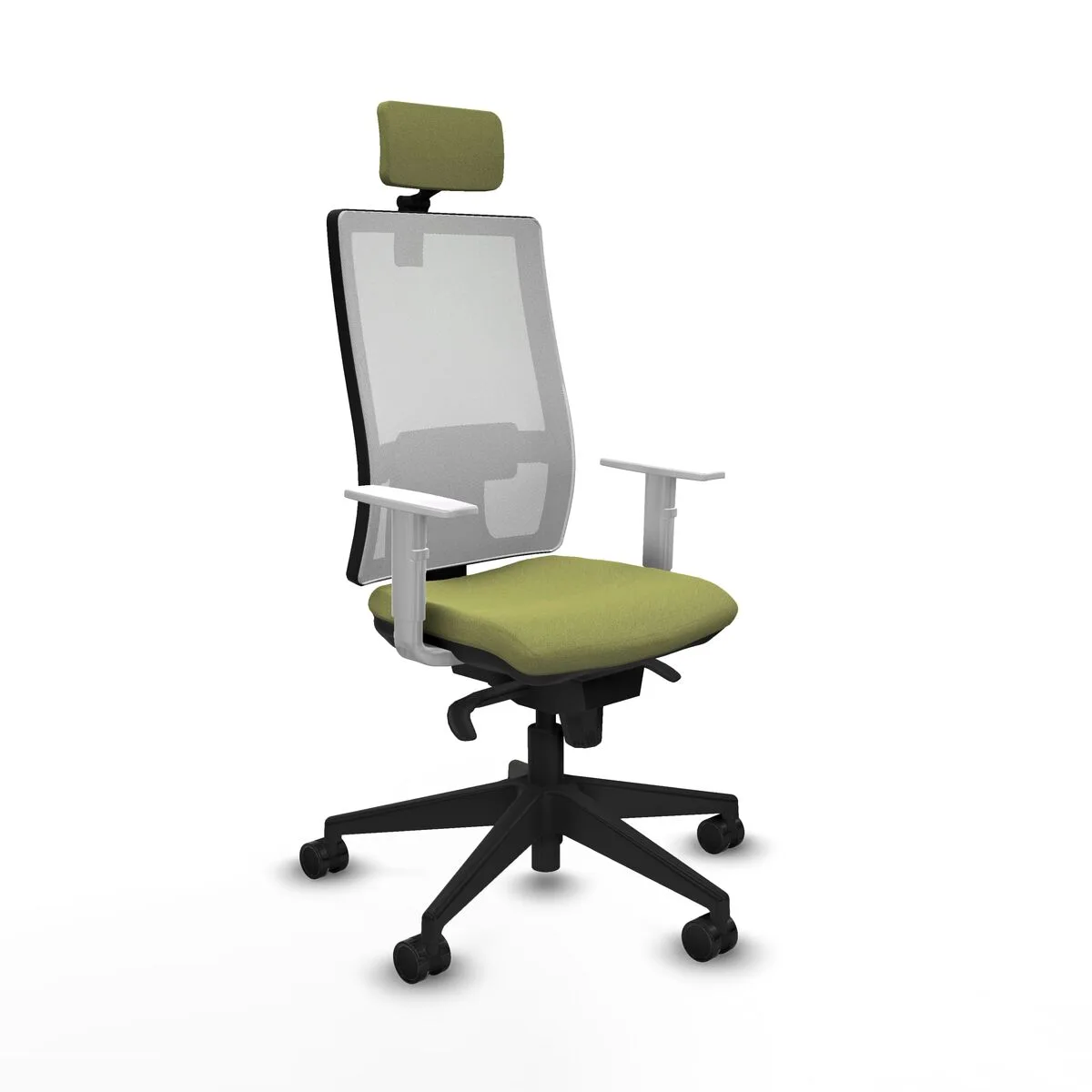SILLA DE OFICINA CON CABECERO HORNA PIQUERAS Y CRESPO 4B066N2 VERDE