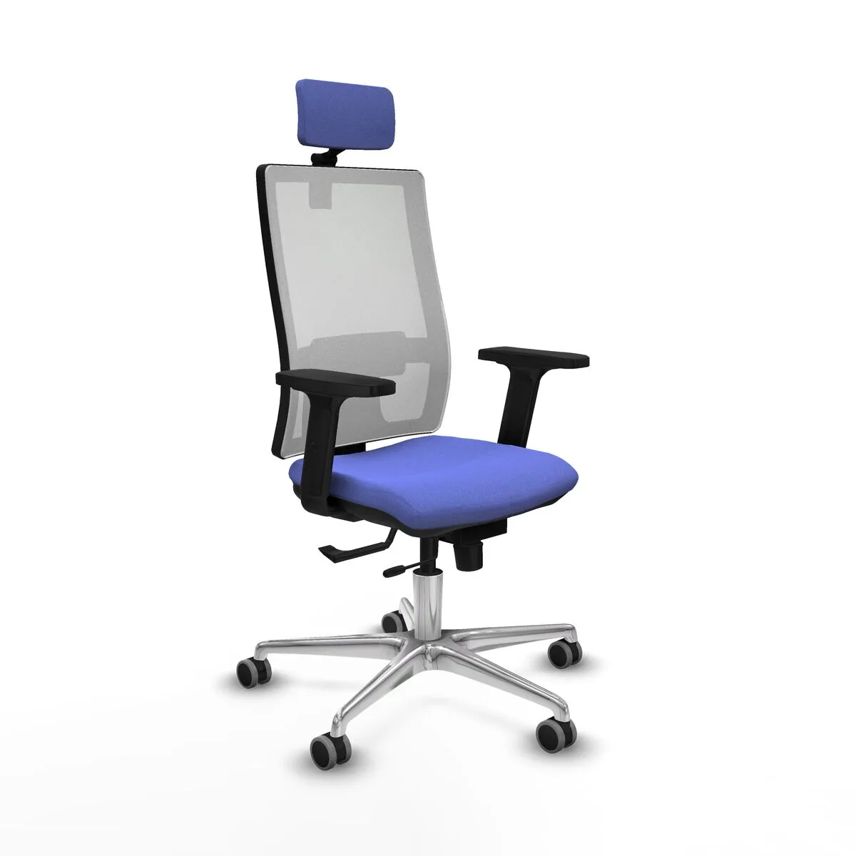 SILLA DE OFICINA CON CABECERO HORNA TRASLACK PIQUERAS Y CRESPO 2D086G2 AZUL CLARO