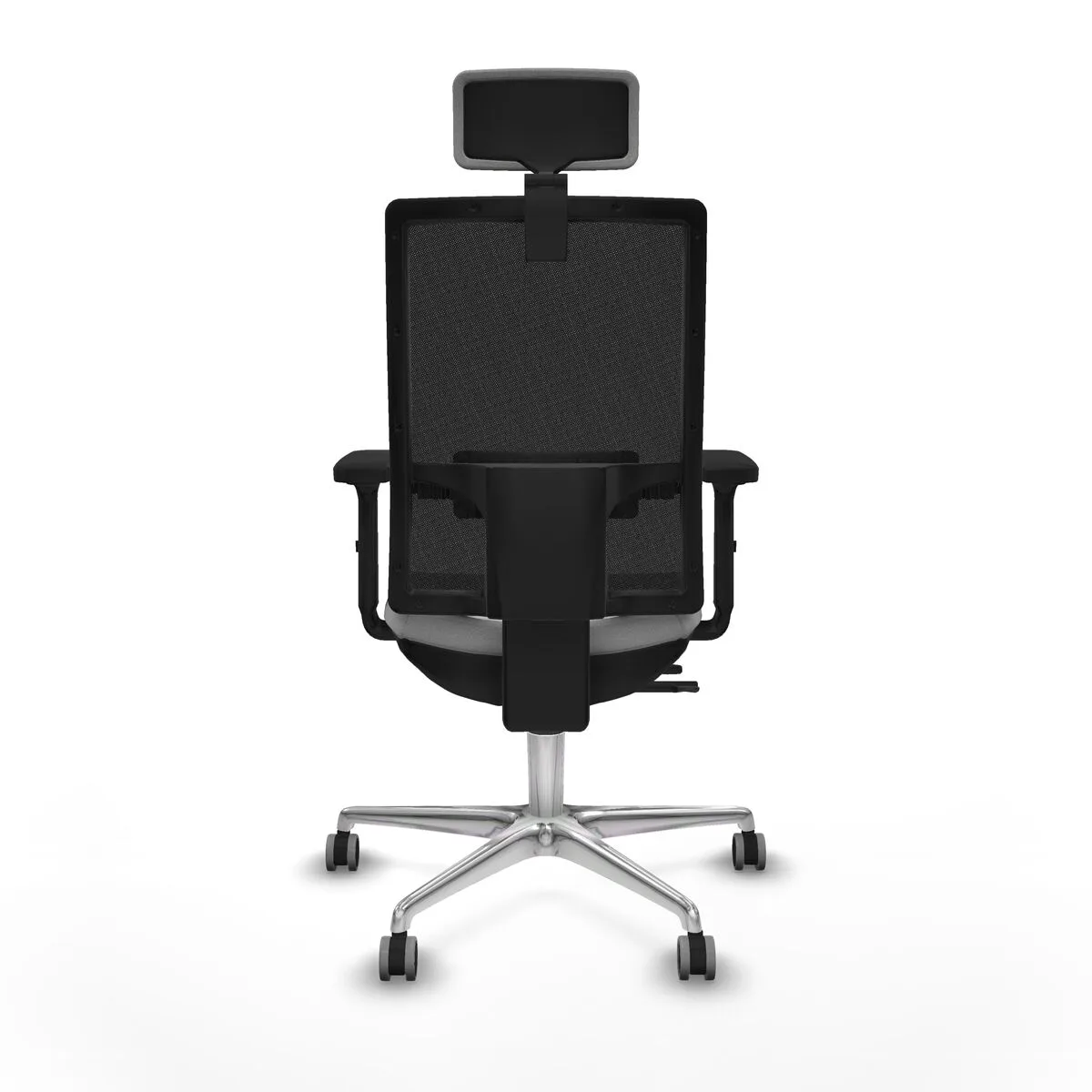 SILLA DE OFICINA CON CABECERO HORNA TRASLACK PIQUERAS Y CRESPO 2D086G2 GRIS CLARO