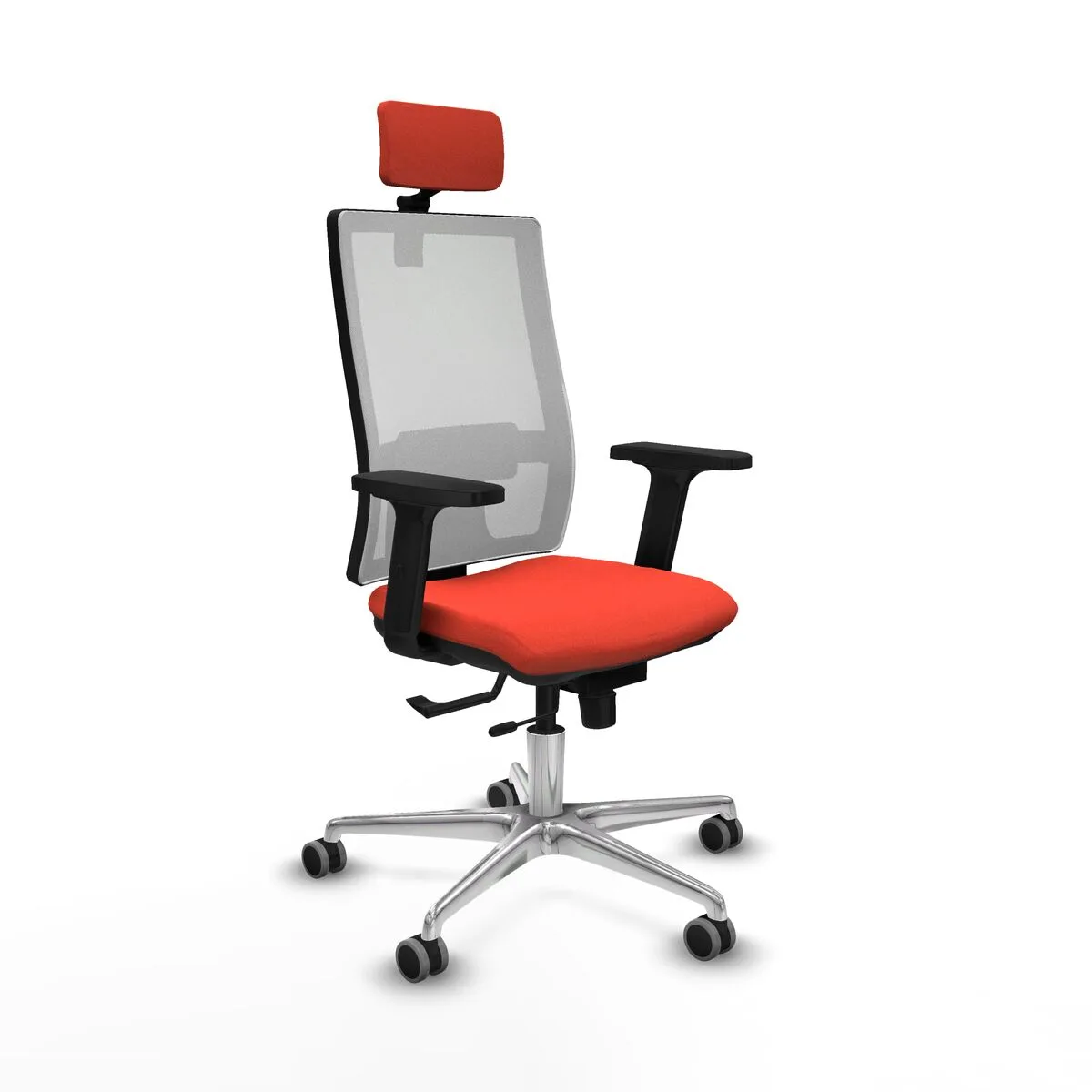 SILLA DE OFICINA CON CABECERO HORNA TRASLACK PIQUERAS Y CRESPO 2D086G2 NARANJA OSCURO