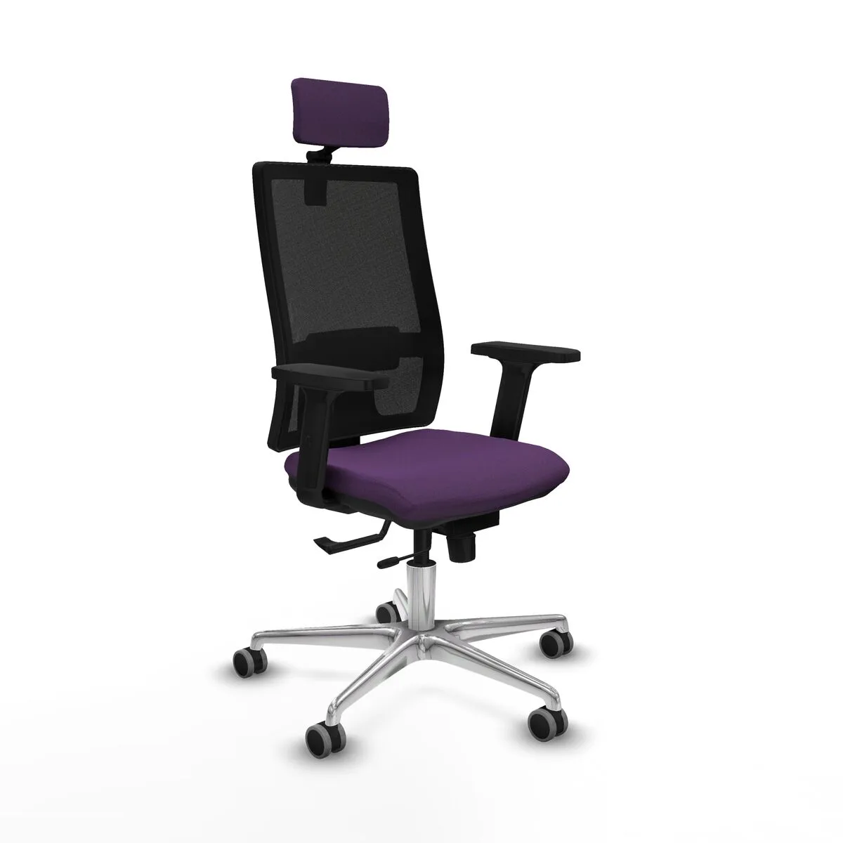 SILLA DE OFICINA CON CABECERO HORNA TRASLACK PIQUERAS Y CRESPO 2D086G2 MORADO