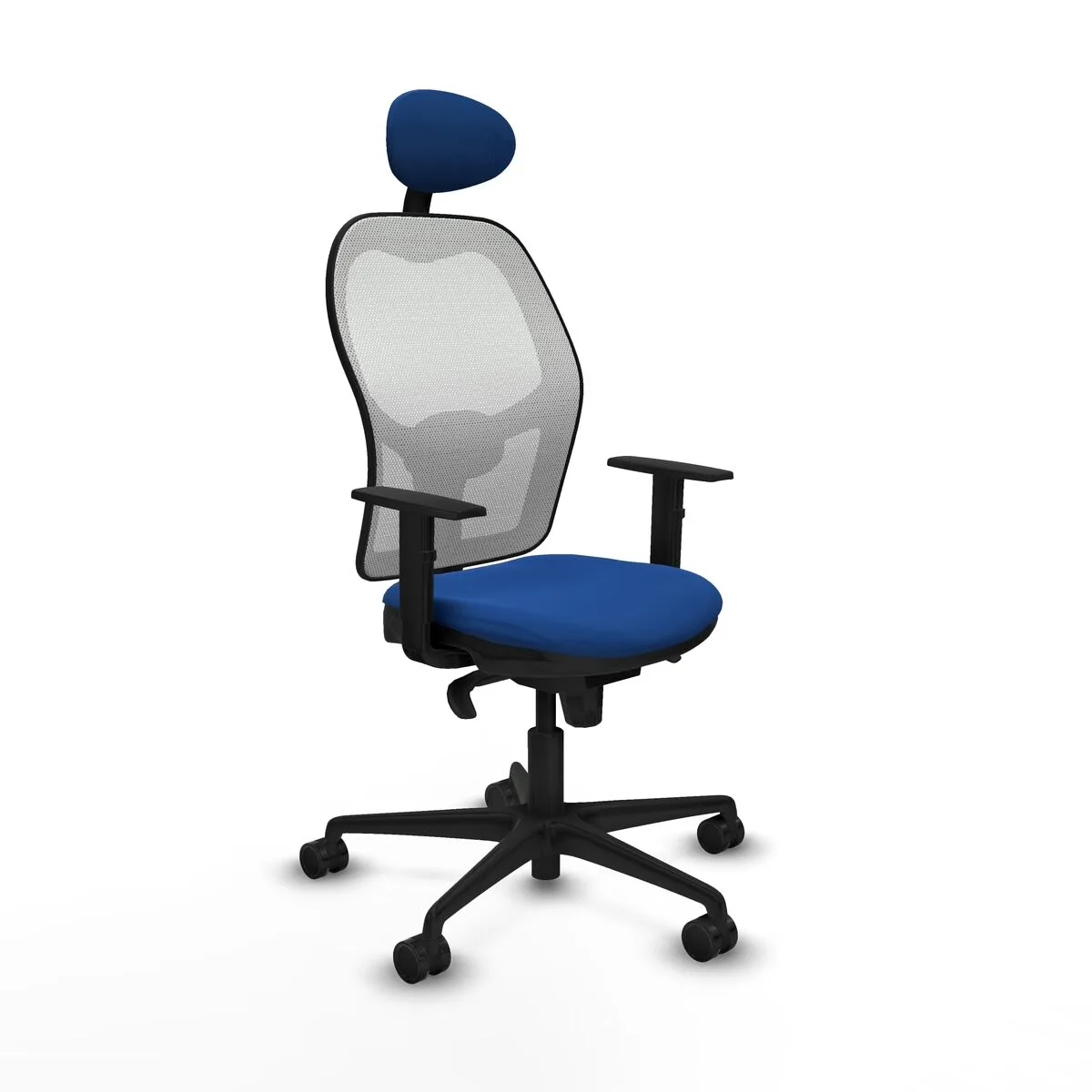SILLA DE OFICINA CON CABECERO JORQUERA PIQUERAS Y CRESPO 1D036N1 AZUL