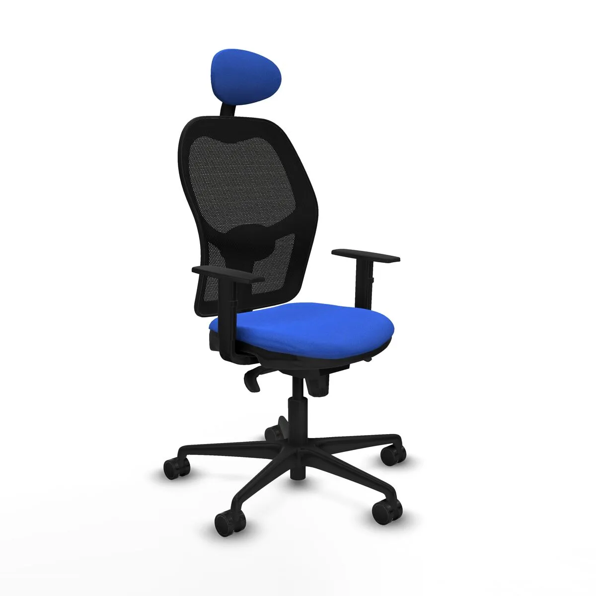 SILLA DE OFICINA CON CABECERO JORQUERA PIQUERAS Y CRESPO 1D036N1 AZUL