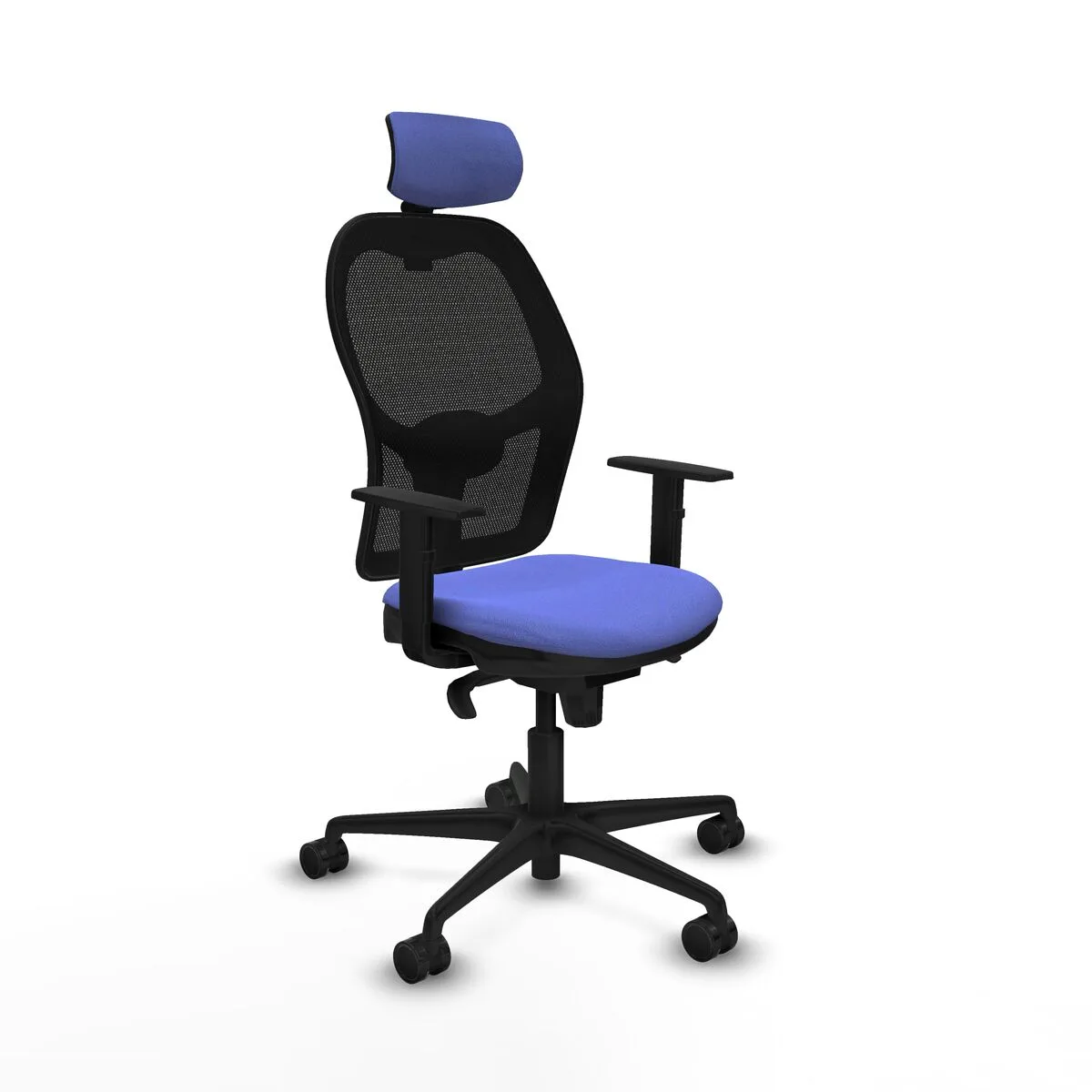 SILLA DE OFICINA CON CABECERO JORQUERA PIQUERAS Y CRESPO 1D036N2 AZUL CLARO