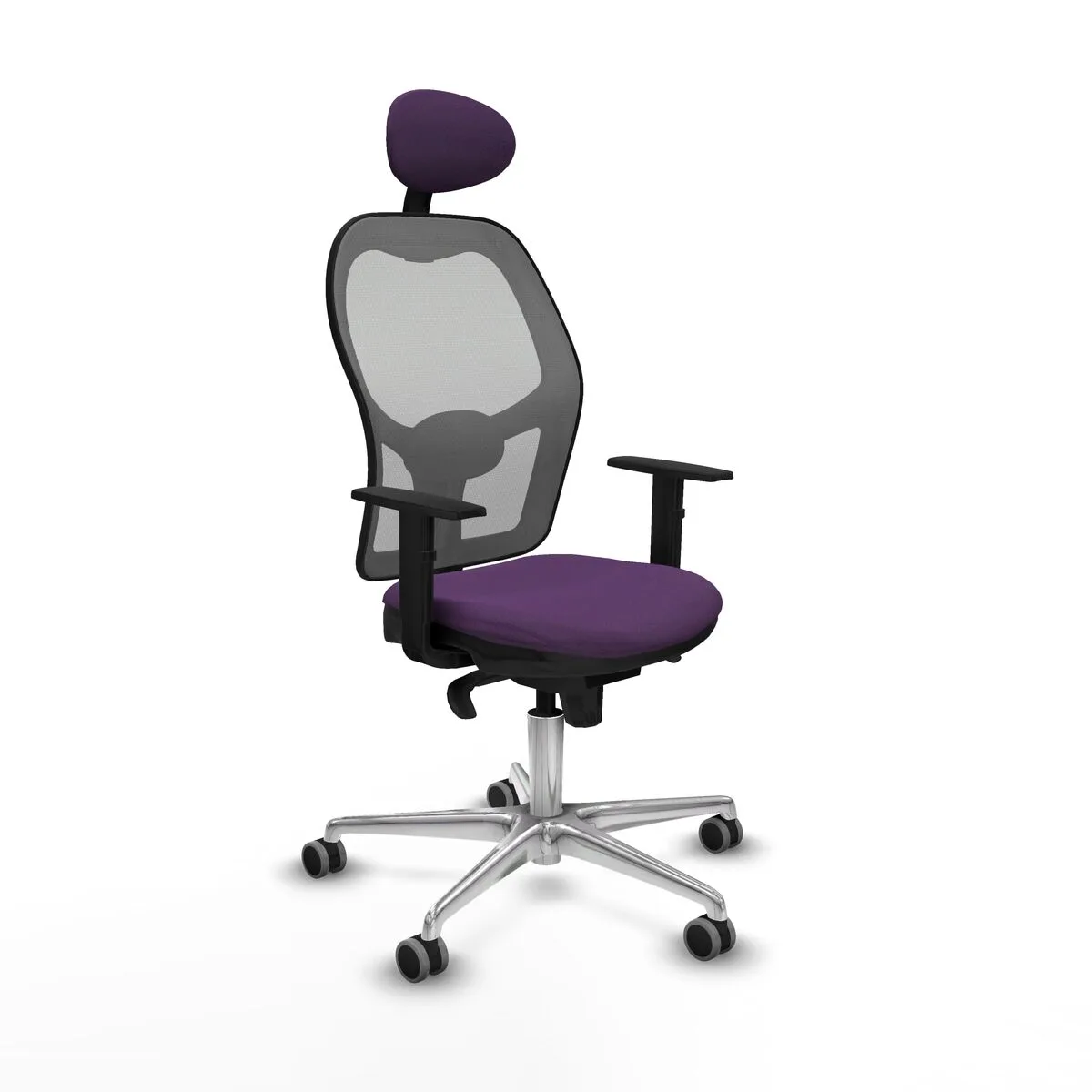 SILLA DE OFICINA CON CABECERO JORQUERA PIQUERAS Y CRESPO 1D086G1 MORADO