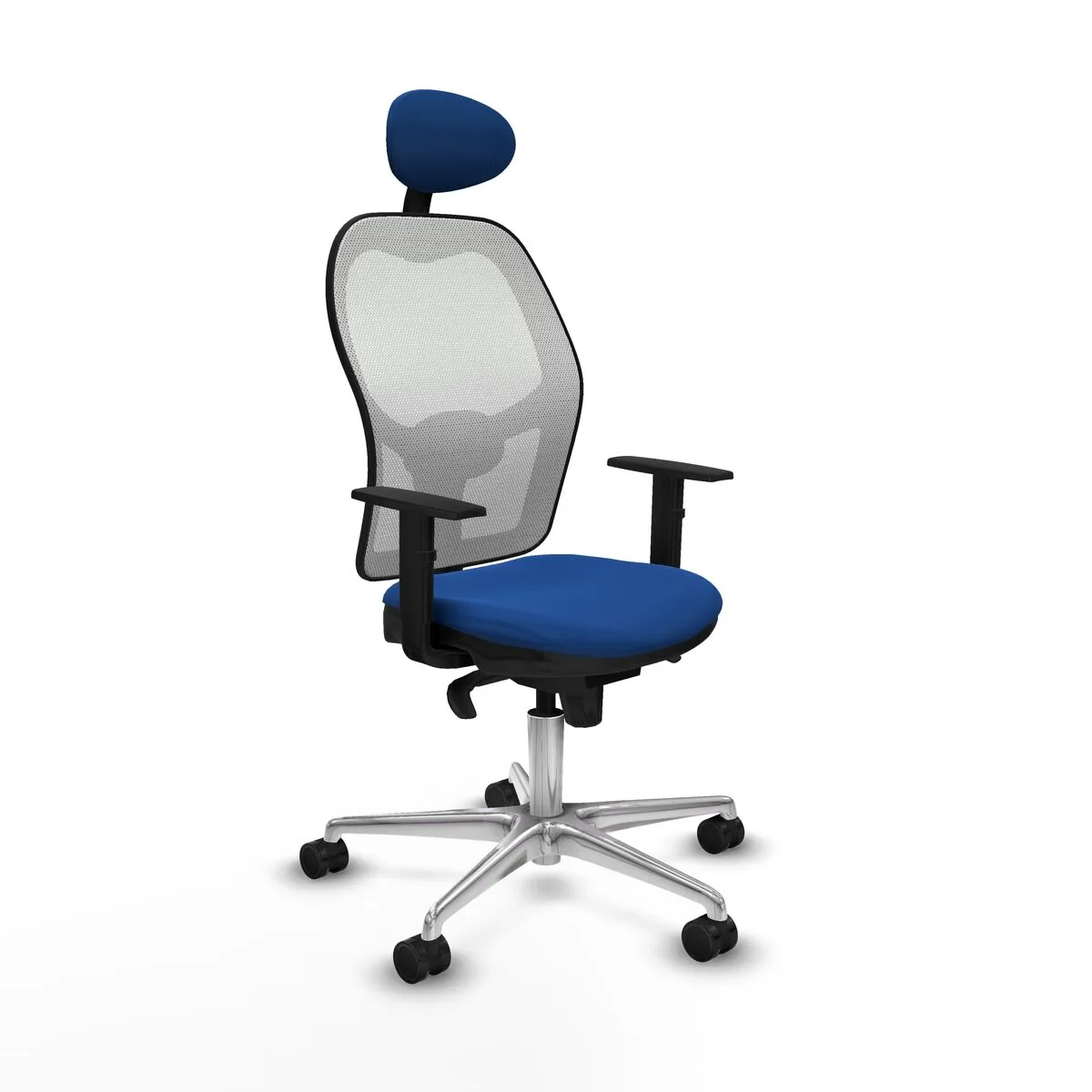 SILLA DE OFICINA CON CABECERO JORQUERA PIQUERAS Y CRESPO 1D086N1 AZUL