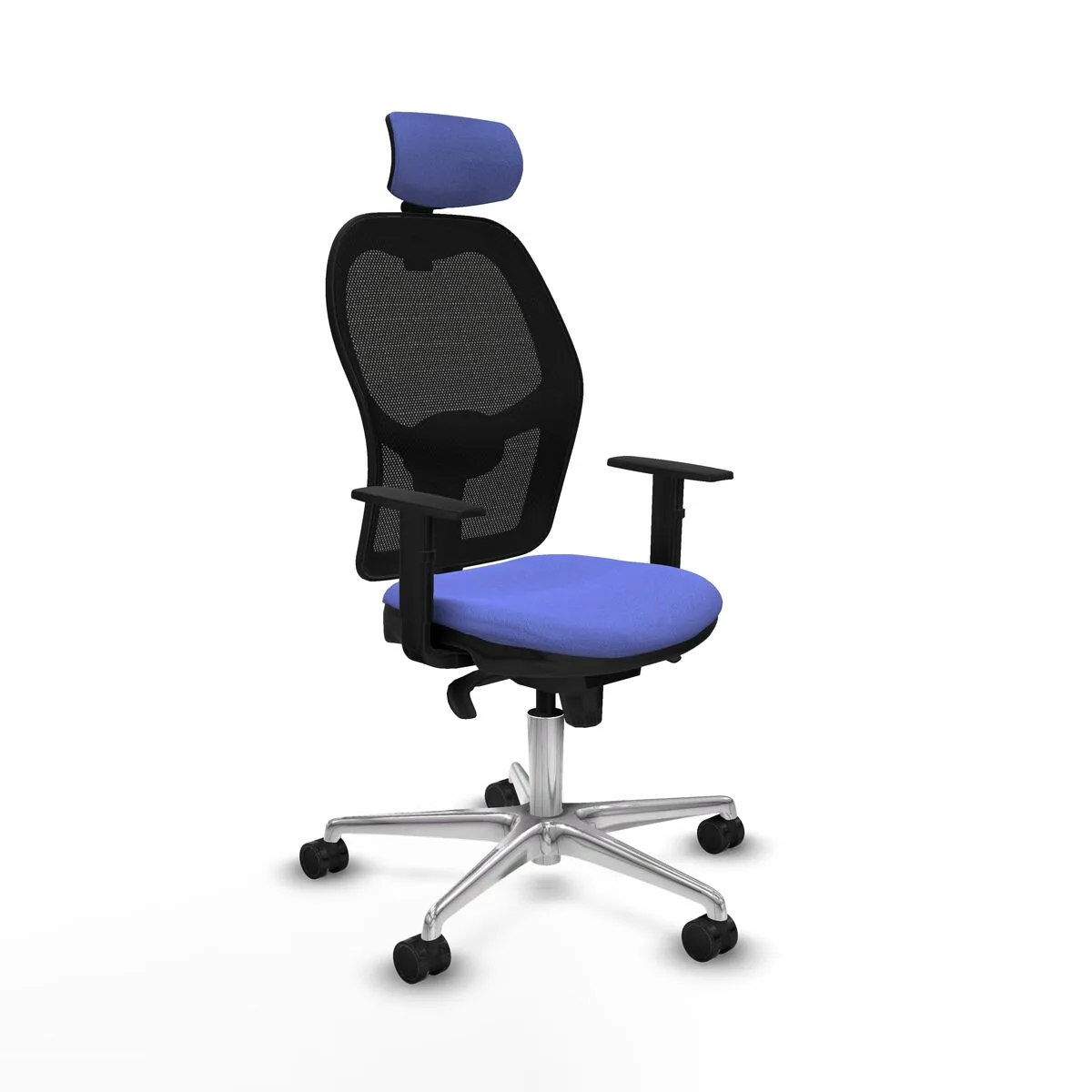 SILLA DE OFICINA CON CABECERO JORQUERA PIQUERAS Y CRESPO 1D086N2 AZUL CLARO