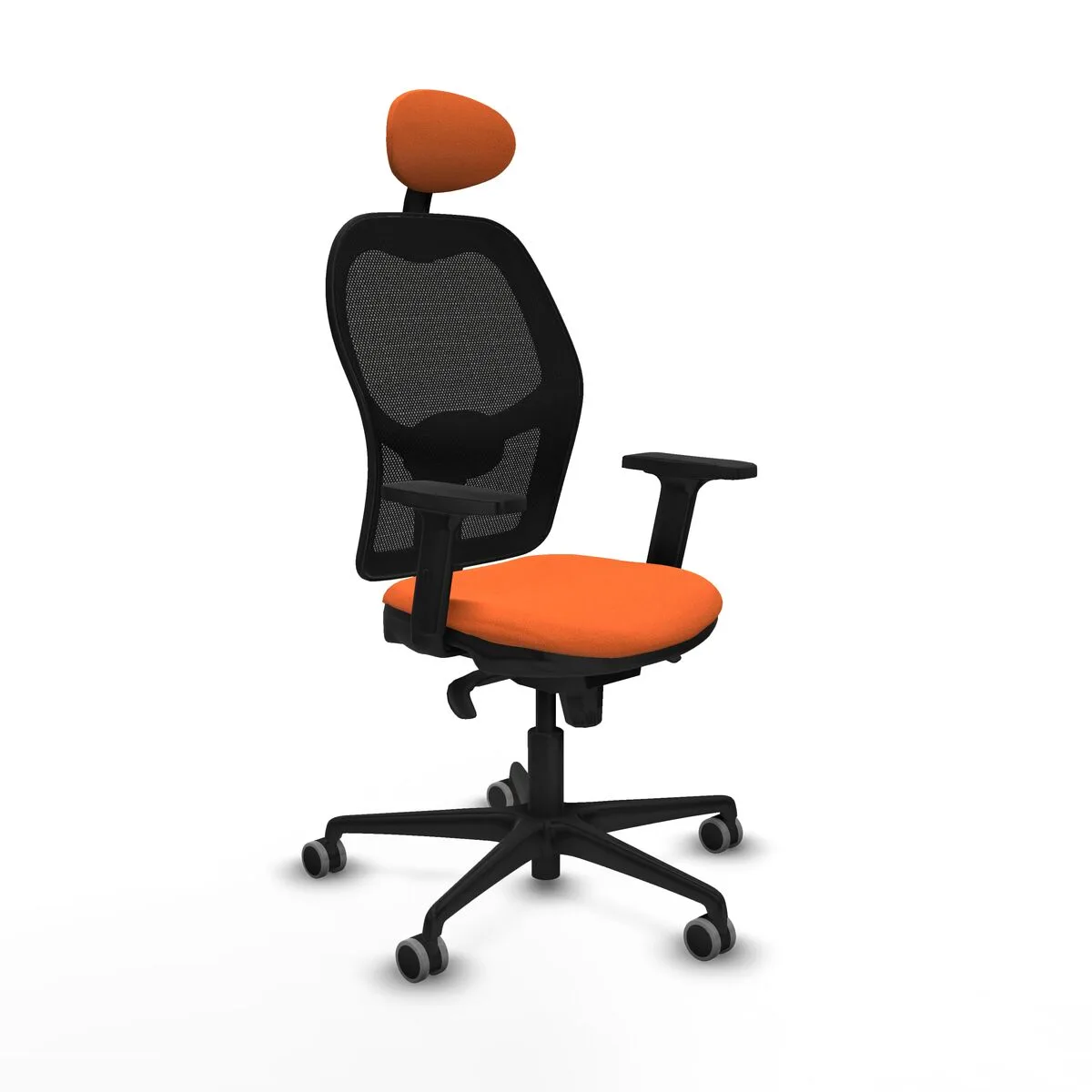 SILLA DE OFICINA CON CABECERO JORQUERA PIQUERAS Y CRESPO 2D036G1 NARANJA