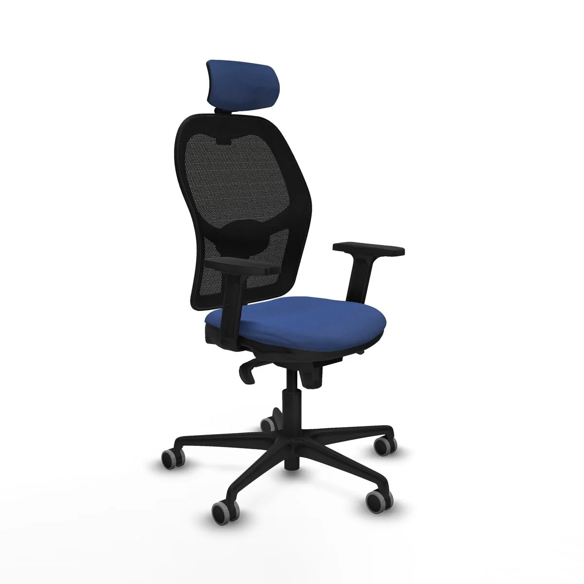 SILLA DE OFICINA CON CABECERO JORQUERA PIQUERAS Y CRESPO 2D036G2 AZUL MARINO