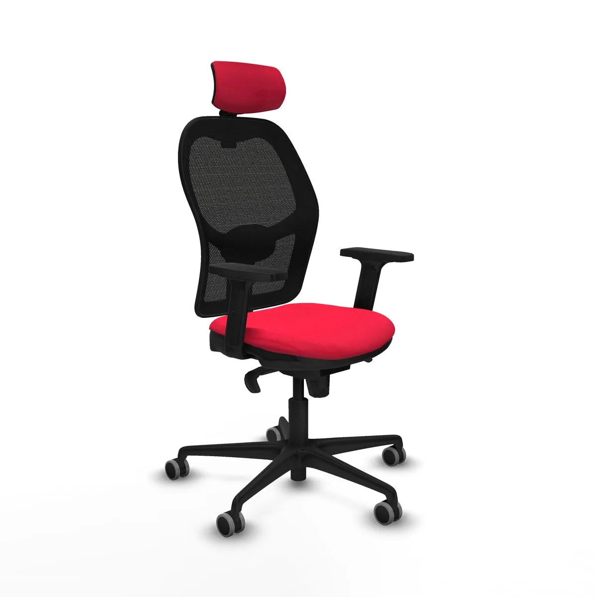 SILLA DE OFICINA CON CABECERO JORQUERA PIQUERAS Y CRESPO 2D036G2 ROJO