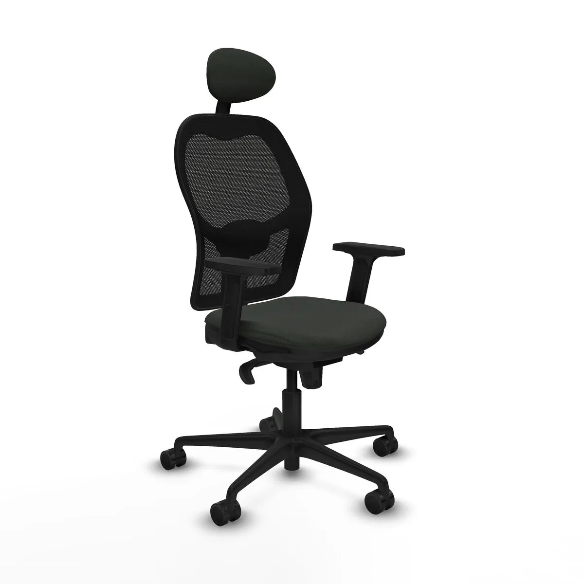 SILLA DE OFICINA CON CABECERO JORQUERA PIQUERAS Y CRESPO 2D036N1 NEGRO