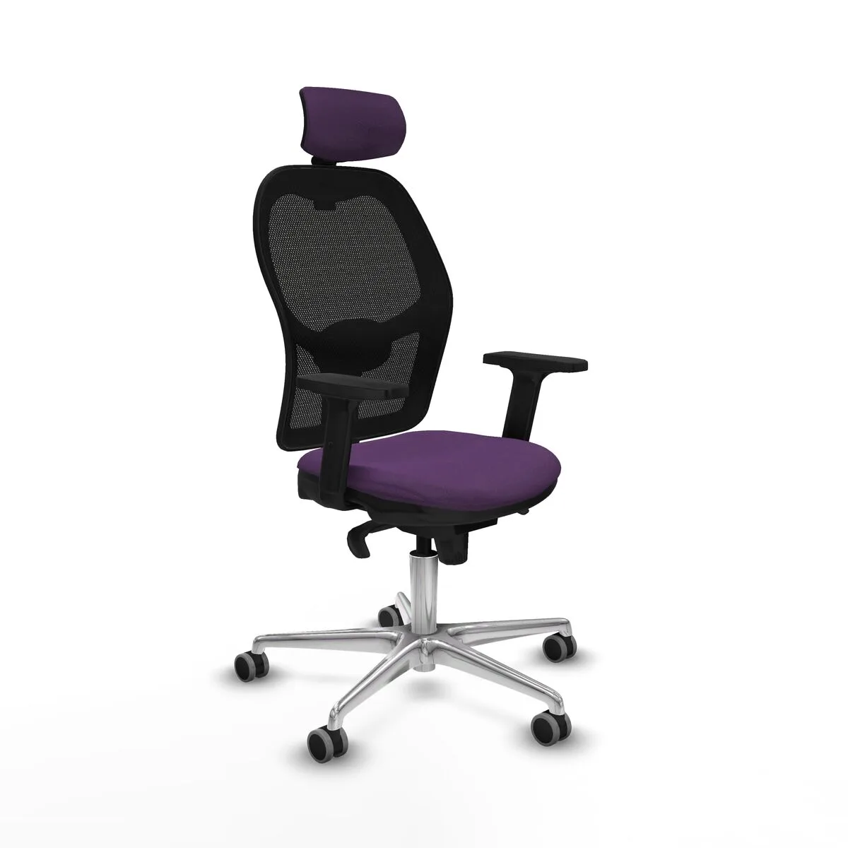 SILLA DE OFICINA CON CABECERO JORQUERA PIQUERAS Y CRESPO 2D086G2 MORADO