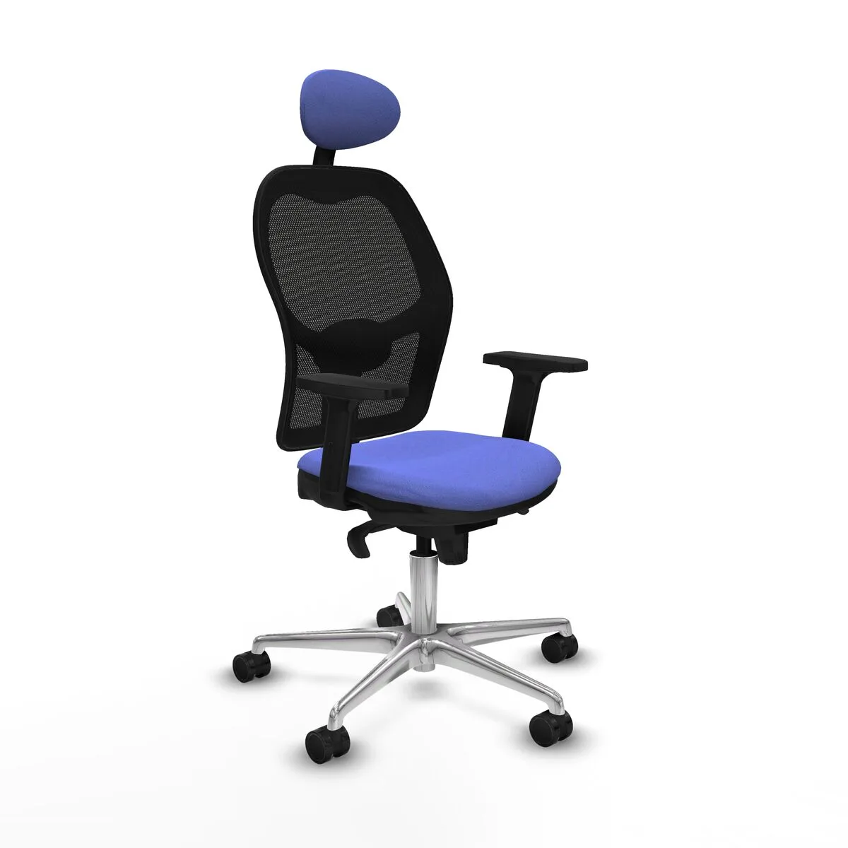 SILLA DE OFICINA CON CABECERO JORQUERA PIQUERAS Y CRESPO 2D086N1 AZUL CLARO